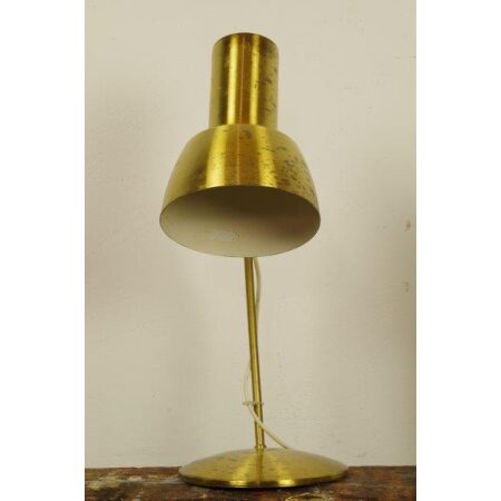 Vintage tafellamp messing- goudkleur