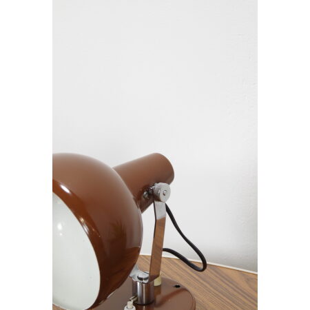 Vintage jaren 60 design lamp Josef Hurka, bruine wandlamp