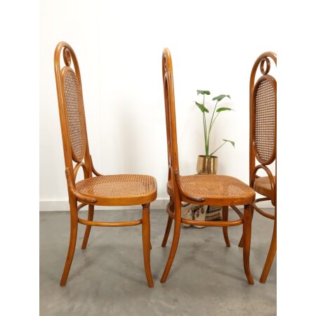 Vintage design webbing stoelen Thonet, Long chair