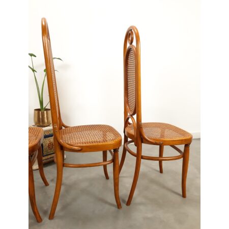 Vintage design webbing stoelen Thonet, Long chair