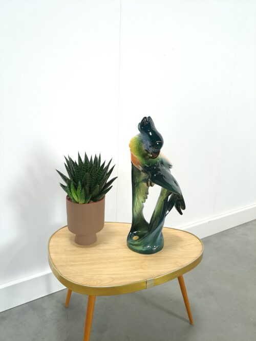 vintage porseleinen beeld kaketoe