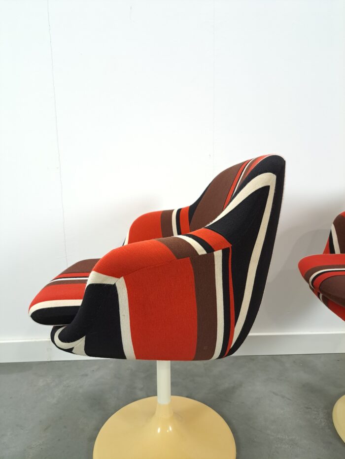 Vintage design stoelen Erzeugnis Lusch, draai fauteuil