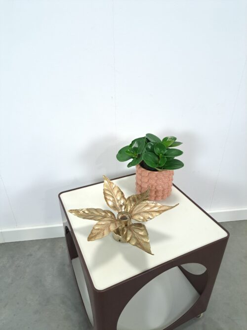 Vintage floral Willy Daro plafondlamp Massive Belgie, nr. 2