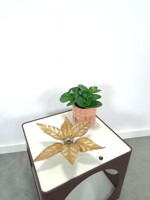 Vintage floral Willy Daro wandlamp Massive Belgie