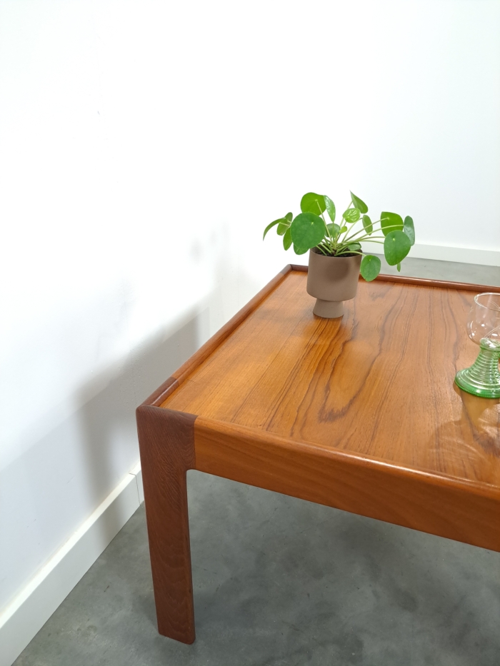 Vintage Deens teak design salontafel N. Eilersen, tafel