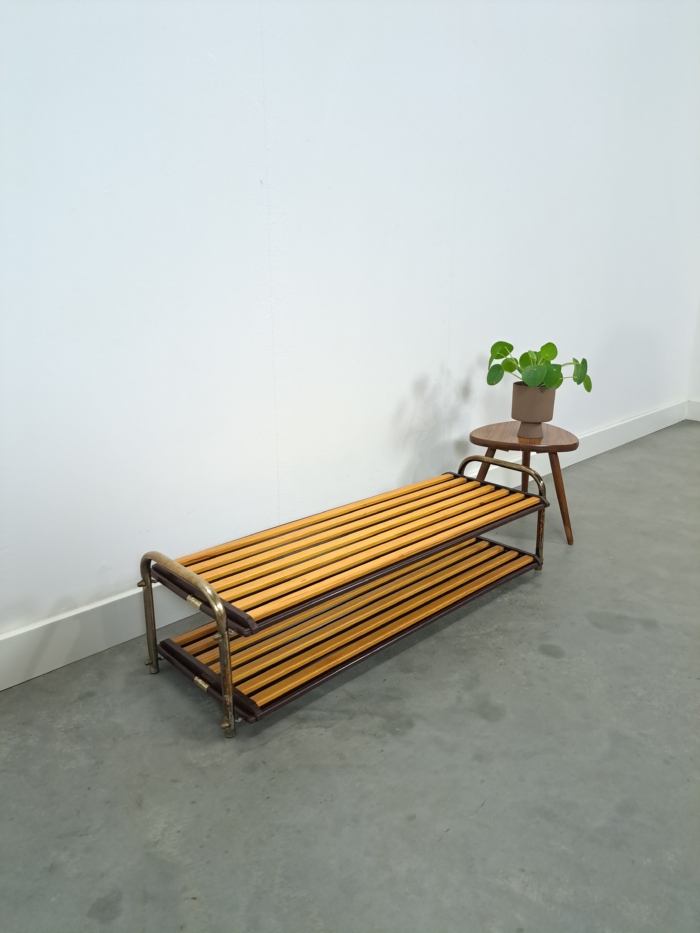 Vintage design schoenenrek uit Zweden, schoenenkast