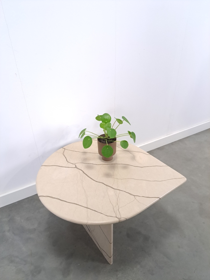 Vintage marmeren druppelvorm tafel, salontafel