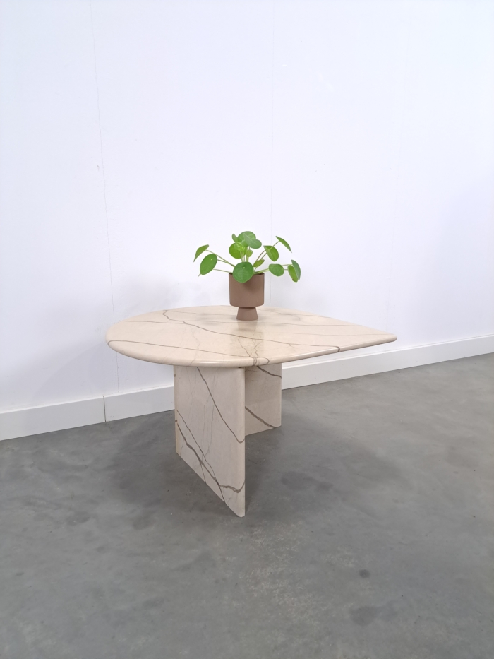 Vintage marmeren druppelvorm tafel, salontafel