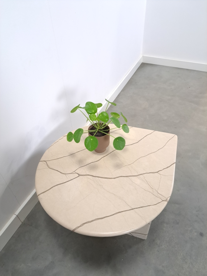 Vintage marmeren druppelvorm tafel, salontafel